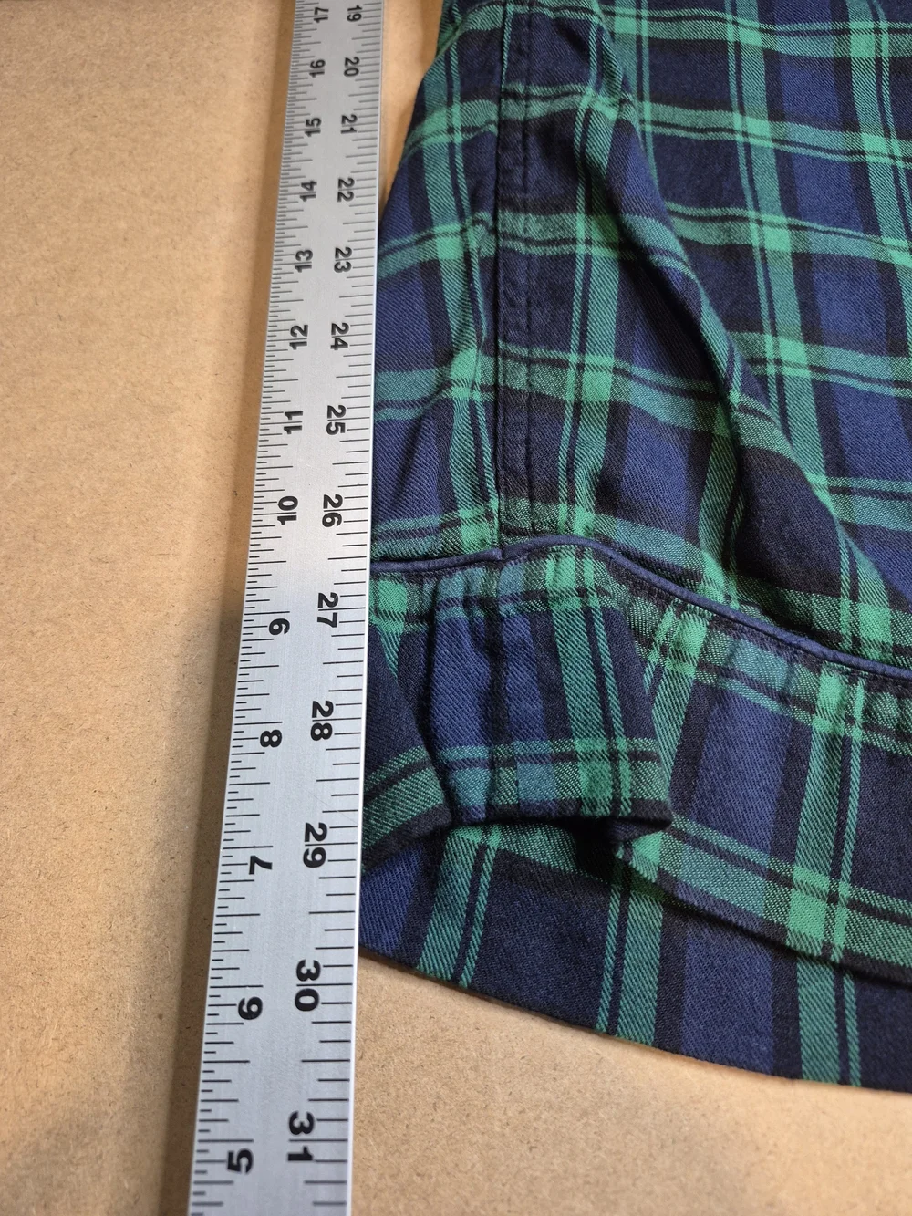 J. Crew Green and Navy Plaid Jogger Pants 4664/4